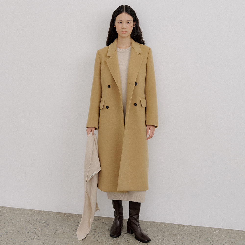 오떼뜨 CASHMERE DOUBLE STAND LONG COAT OCTCT174