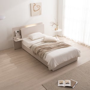 에몬스 세런 베이직 LED 수납 침대프레임 SS 패널포함