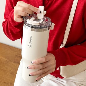 캐리보틀 보온보냉 듀얼 텀블러 950ml 커스텀 각인 우정템추천, 캐리보틀