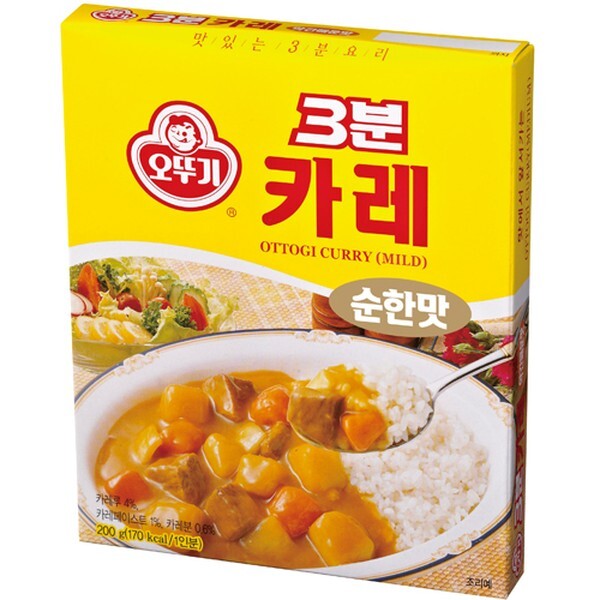 3분요리 3분 카레 순한맛 오뚜기