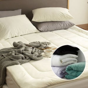 친절한탄씨 라이즈 극세사 토퍼 SS 화이트 가을이불 간절기이불 겨울이불 이불싼곳 이불도매 공장도매