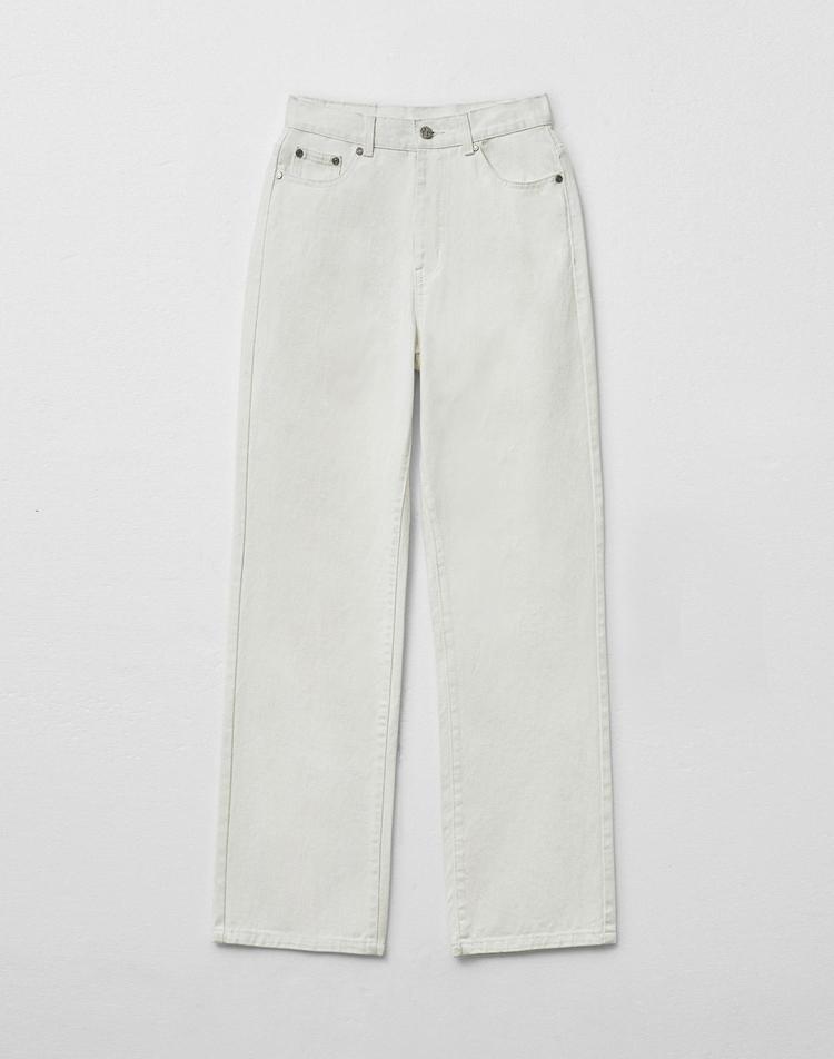 화이트 데님 스트레이트 팬츠 MDPT054WHITE-266249 S