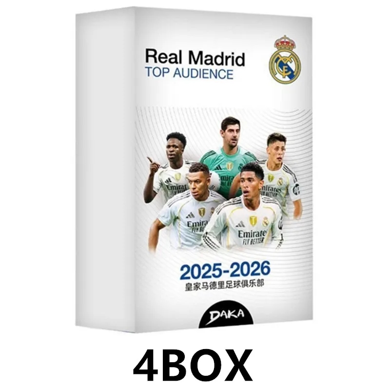 2025-26 DAKA 탑 오디언스 레알 마드리드 바르셀로나 팀 박스 음바페 야말 축구 카드 컬렉션 장난감 휴일  05 B-4BOX