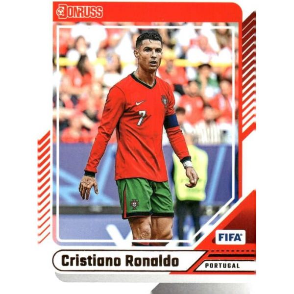 202425 돈러스 FIFA 축구 115 크리스티아누 호날두 포르투갈 공식 풋불 트레이딩 카드 재고 사진 표시 민트 상태 근처