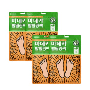 동국제약 환절기 필수 마데카 발필링팩+애프터크림 4개 / 각질 제거와 영양 보습을 한번에