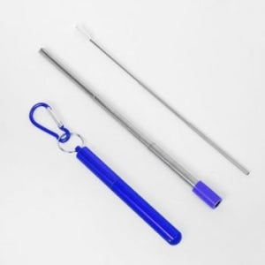 스텐 404ZMK79 휴대용 빨대 세척솔 케이스/ 접이식 재사용 빨대