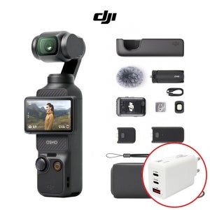 DJI 오즈모 포켓3 크리에이터 콤보 짐벌 카메라 (65W 충전기 포함)