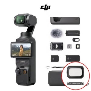 DJI 오즈모 포켓3 크리에이터 콤보 짐벌 카메라 (블랙 미스트 필터 포함)