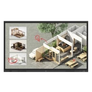 LG 전자칠판 + 이동형 스탠드 75TR3DQ-BS