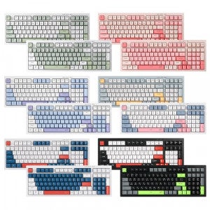 지클릭커 OFFICEPRO WK50 사일런스 M RGB 무소음 방수 무선 블루투스 98 (Navy Blue)