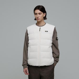 내셔널지오그래픽 N244UDV910 헤론 U넥 경량 구스 다운 베스트 CRYSTAL BEIGE