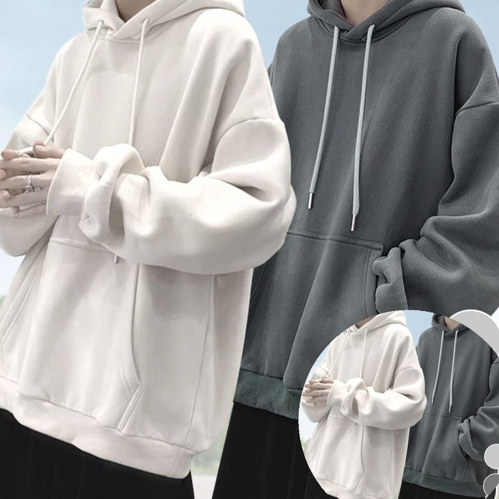 모로엠 하프클럽 남녀공용 데일리 오버핏 후드 티셔츠