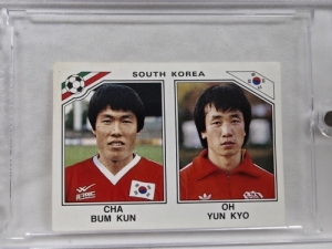 1986 PANINI MEXICO WORLD CUP 파니니 차범근 오연교 멕시코 월드컵 대한민국 국가대표 축구 카드 ★