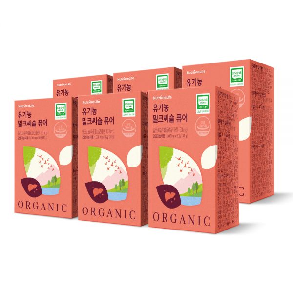 <b>뉴트리원라이프</b> 뉴트리원 <b>유기농 밀크씨슬 퓨어</b> 1000mg 30캡슐 x6박스 GW717338