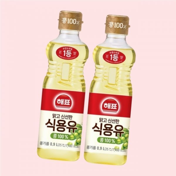 Haepyo Sajo Soybean Cooking Oil 900ml, 2 Units, 4526088
