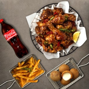 [BHC] 맛초킹+케이준프라이+치즈볼+콜라1.25L