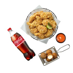 [BHC] 콰삭킹+치즈볼+콜라1.25L