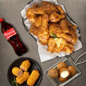 [BHC] 골드킹콤보+치즈볼+뿌링핫도그+콜라1.25L