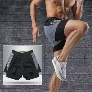 [하프클럽] 남자 퀵드라이 러닝 일체형 트랙수트 반바지