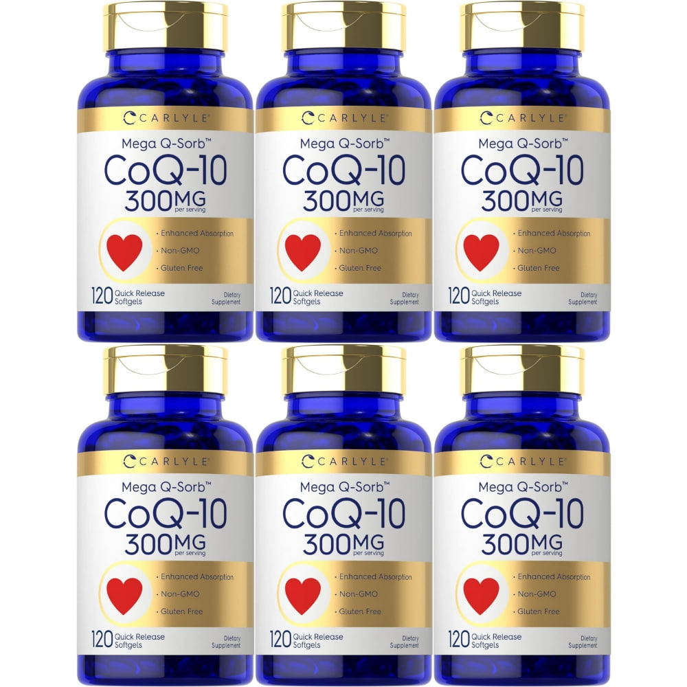 칼라일 메가 큐솔브 CoQ10 코엔자임 큐텐 Q10 300mg 6개 120개 120개