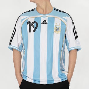 [ADIDAS]아디다스 아르헨티나 홈 저지 반팔 유니폼 MESSI 19 마킹 2006 리메이크 (JN3708-KR) Z4272500418