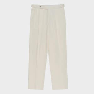 [벨리프] Essential Seersucker Adjust 2-Pleated Relaxed Chino (Ecru)