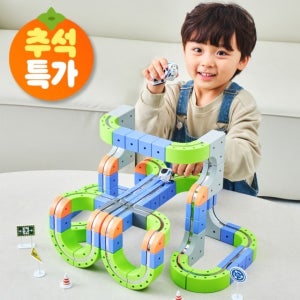 베어블리 자석레일 큐브 블럭 기차 장난감