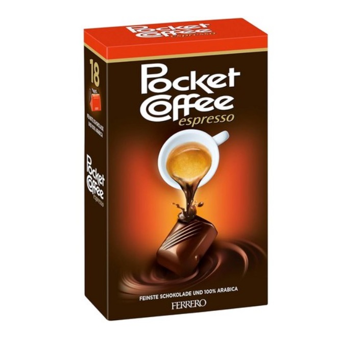 페레로 포켓커피 에스프레소 커피 초콜릿 225g 18개입