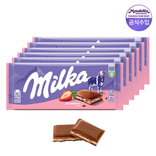 밀카 스트로베리 100g 6개입 (14,370원) (무료)