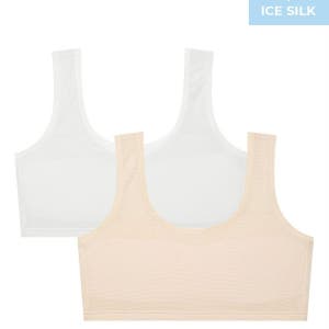 [3컬러] 주니어 1단계 아이스 인견 브라 2매 세트