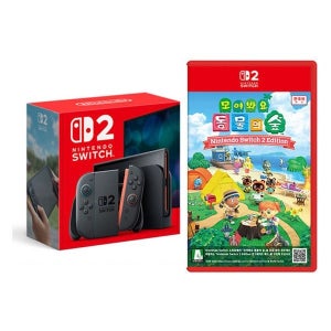 [롯데백화점] 닌텐도 스위치2 게임기 본체+NS2 모여봐요 동물의 숲 LE1221582037