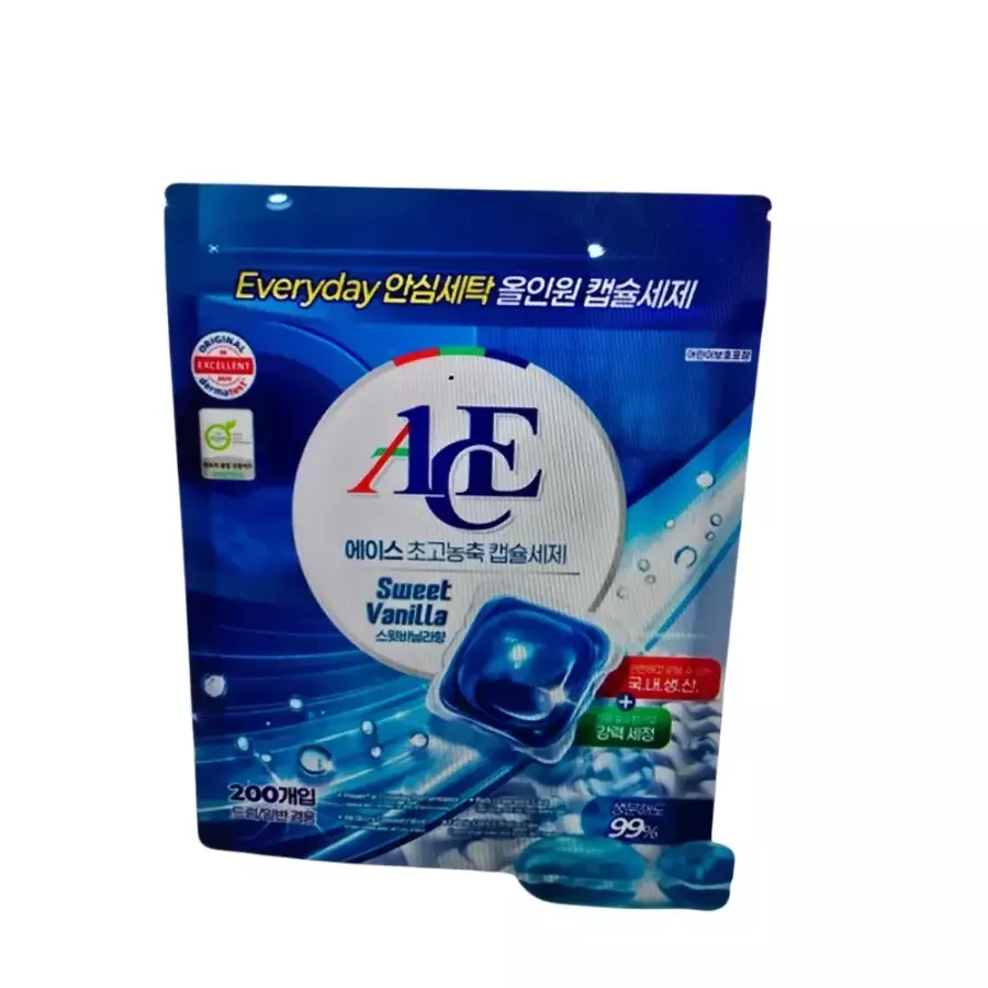 에이스 스윗바닐라 1챔버 캡슐 /고농축 중성세제 실내건조 200개입