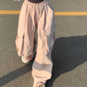 내일도착 조거팬츠 [MADE/숏,롱]밀크 나일론 투웨이 조거 카고팬츠