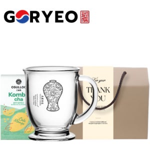 고급한국전통 에디션 고려청자 머그컵 440ml 오설록 콤부차 선물세트굿즈제작