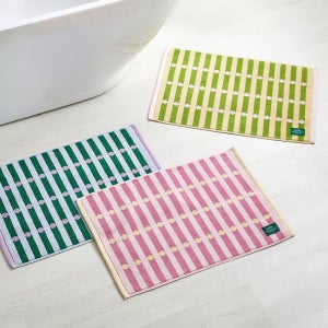 STF 캔디 스트라이프 논슬립 타월 발매트 45X65cm (3 colors)