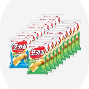 오리온 포카칩 오리지널+어니언 66g x 각10개, 총20개