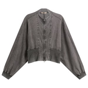 KNWLS 헤이즈 집업 니트 SS26 HAZZI0WBL Haze Zip Up Washed Black 155390982