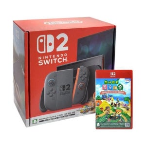 닌텐도  스위치 2 본체 + 스위치2 전용 모여봐요 동물의 숲 SWITCH 게임칩 국내 Ss (49300879)