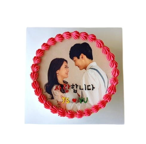 포토케이크 레터링케이크 블루베리 초코미니