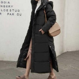 후드 여성 롱 패딩 아우터 여자 롱 패딩 점퍼 코트 후드