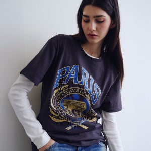 [웨이브유니온] Paris T-shirt Charcoal