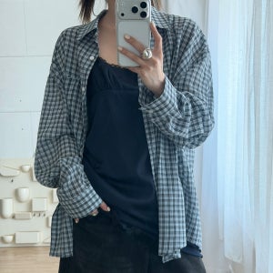 [애프터아워즈] SUMMER CHECK SHIRTS (BLUE)