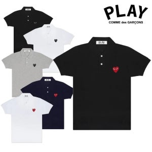 꼼데가르송 PK카라티 블랙 레드와펜 폴로티 AX-T006-051