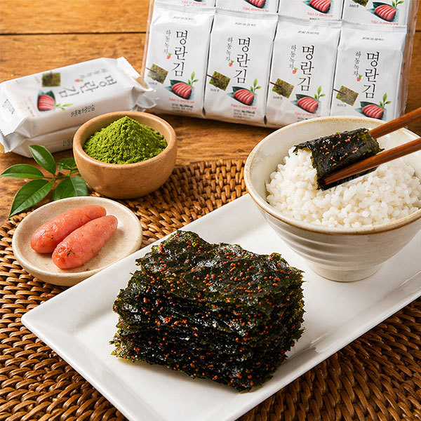 하동권 여사 하동 녹차 명란김 식탁김 24봉 (12,900원) (무료)