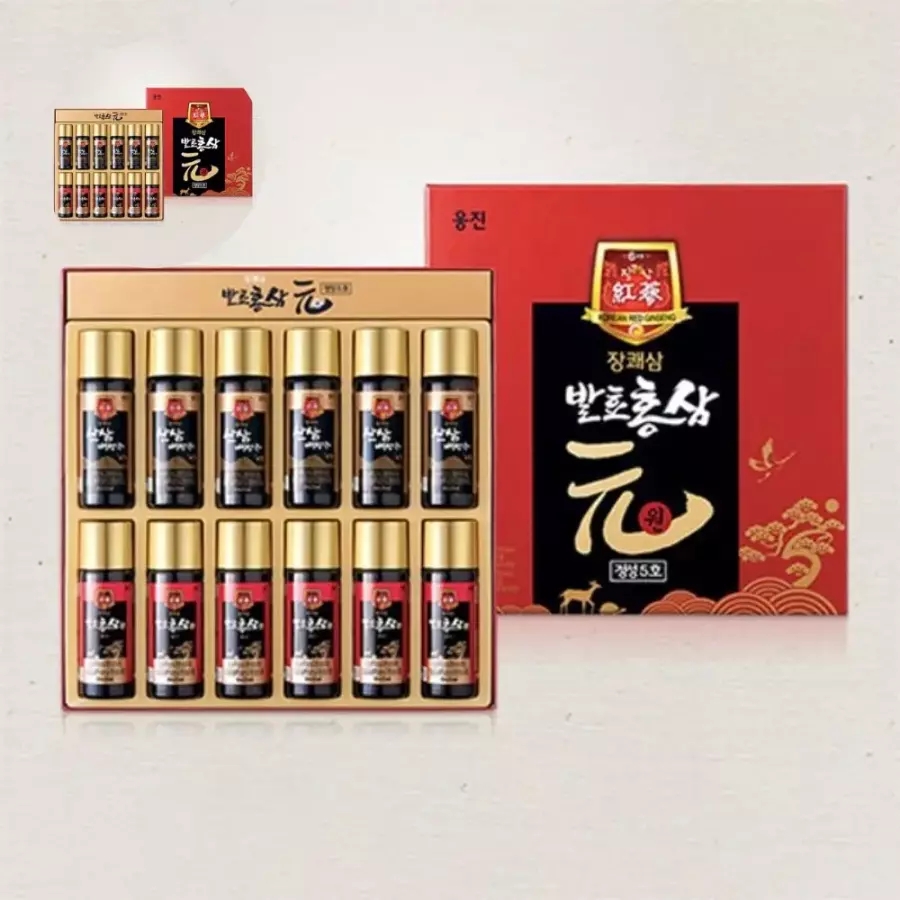 이온음료 웅진 장쾌삼 발효<b>홍삼</b> 정성5호 12병 50ml