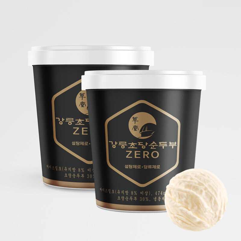 강릉초당순두부 파인트 ZERO 아이스크림 제품 이미지