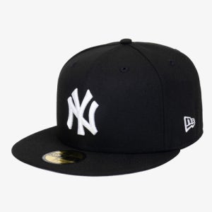 [뉴에라] MLB 뉴욕 양키스 베이직 피티드캡 블랙/화이트 11591127