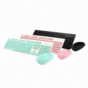 ANYZEN MK200 유선 키보드 마우스 세트 (핑크)