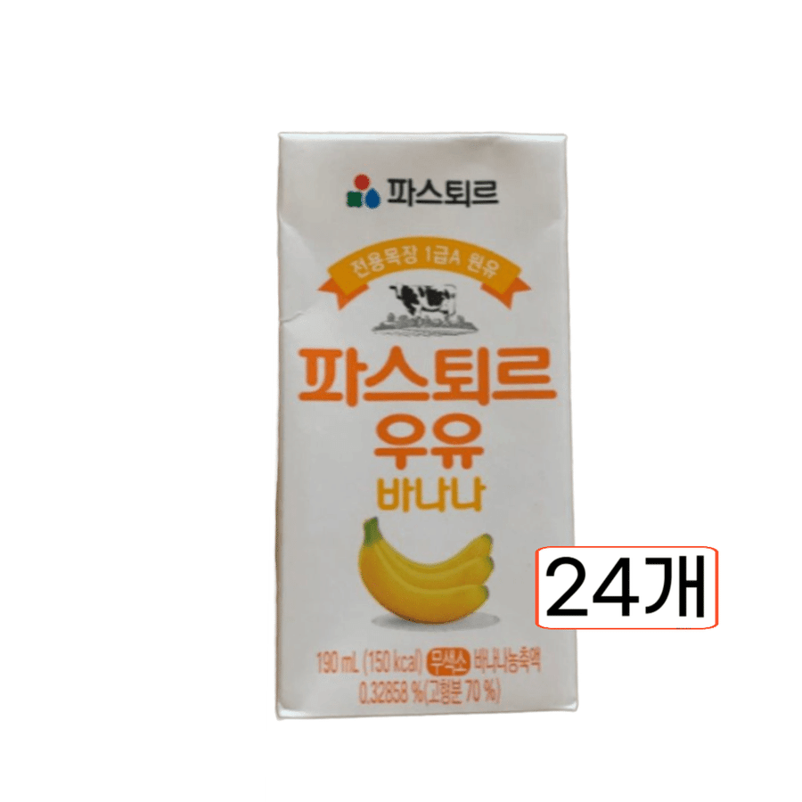 파스퇴르 바나나 우유 간식 어린이우유