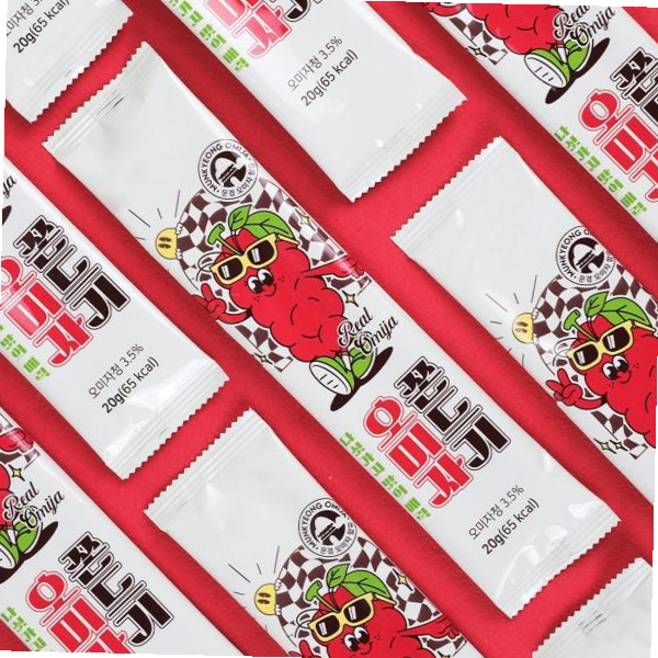 문경피크팜 문경 오미자쫀드기 과자선물 간식 200g cha+28761YM  20g  1